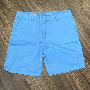 Gap Blue Boyfriend Roll-Up Khaki Shorts